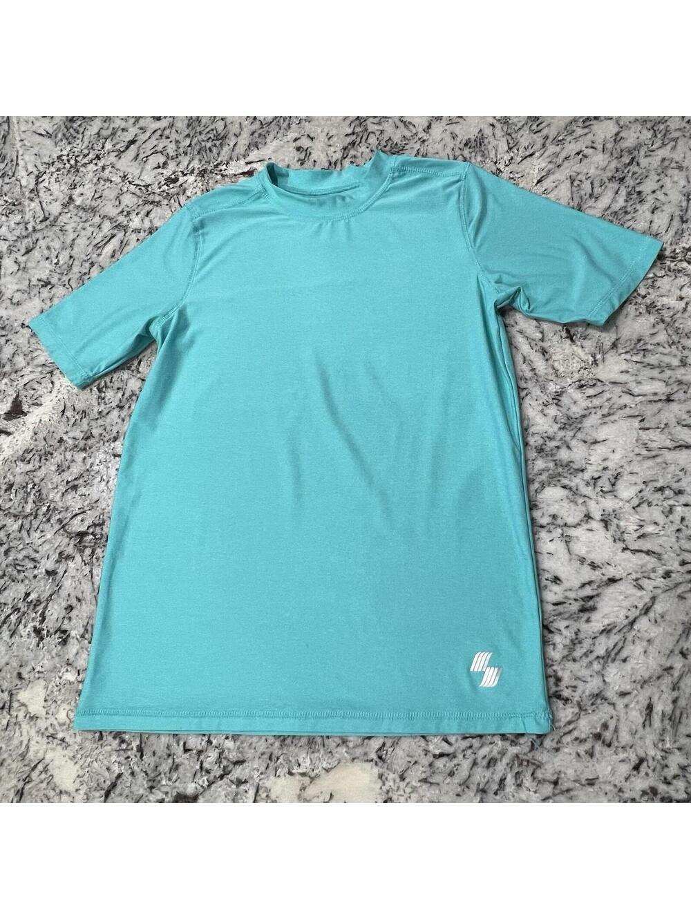 PLACE SPORT Boys Athletic T-Shirt   Size X-XLarge (16) Short Sleeve Blue